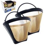 GOLDTONE Reusable #4 Cone Coffee Filter for Ninja Coffee Bar Brewer, BPA Free, (2 Pack)