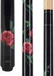 Aska Custom Pool Cue Black Rose, 13