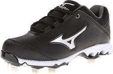 Mizuno Women's 9-Spike Swift 3 Switch Softball Cleat,Black/White,7 M US