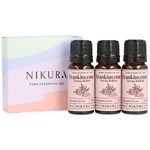 Nikura Indian Frankincense (Serrata) Essential Oil - 30ml (3 x 10ml) | 100% Pure Natural Oils | Perfect for Aromatherapy, Diffusers, Humidifier, Bath | Great for Self Care, Massage | Vegan & UK Made