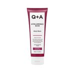 Q+A Hyaluronic Acid Body Wash for Nourishing Body Care, a blend of Hyaluronic Acid, Giant Kelp Extract and Saccharide Isomerate, and a fresh Apple and Avocado scent 250ml