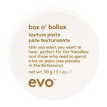 Evo Box O' Bollox Texture Paste - Hair Styling Paste - Long-Lasting Hold with a Matte Finish & Anti Frizz - 3.1 oz