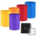 Hyindoor Bubble Bags 5 Gallon 5 Bag Ice Bubble Hash Bag Essence Extractor Kit Come with Pressing Screen and Storage Bag