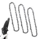 3pcs 8 Inch Mini Chainsaw Chain, Steel Chainsaw Chain Replacement Chainsaw Blade Chain for Tree Trimming Wood Branch Cutting Mini Chainsaws (48 Drive Links)