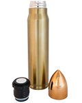 Army Combat Military Bullet Thermos Vacuum Hot Cold Flask Cartridge 1000ml or 500ml Stainless Steel (1 Litre)