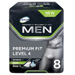 Tena Men Premium Fit Protective Underwear Level 4 - L/XL (6 Packs of 8)