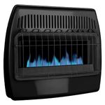 Dyna-Glo 30,000 BTU Blue Flame Thermostatic Garage Vent Free Wall Heater, Black