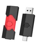 Vansuny 2 Pack 128gb USB C Flash Drive Dual USB Stick Retractable USB Type-C Memory Stick Small USB C and A Thumb Drive for iPhone 15 iPad Pro Android Smartphone Laptop PC