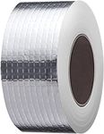 Diazola Extra Thickness Upgraded Strong Butyl Waterproof Tape Leak Proof Butyl Seal Strip, Repair for Boat and Pipe Sealing, HVAC Ducts, Roof Crack, RV, Awning, Window Sealing, Silver (2" x 16.5Ft)