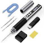 Smart Soldering Iron Kit 70W PD/DC 7S Fast Heating(302°F-896°F), Auto Sleep, 2 Pcs Soldering Tips(C210), Digital Display Portable Soldering Pen Tool for Electronics Repair, DIY & PCB, Home Appliances