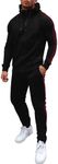COOFANDY Mens Sweat Suits 2 Piece Set Running Jogger Athletic Sweat Suits Running Sweat Pants With Pockets Set (Camo S)