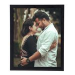 THE GIFTICIAN Customised Wall Photo Frame with photo upload I Personalised Photo Print With Frame for Bedroom,office decor | Customized Gift for Anniversary Birthday Couple family | (8 x 10 Inch)