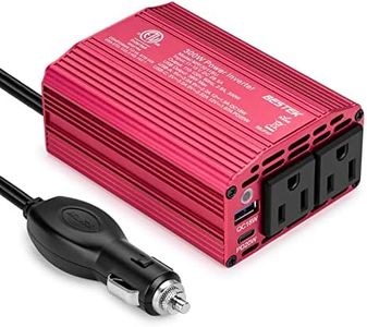 BESTEK 300W Car Power Inverter with 20W PD USB C and QC3.0 Quick Charging, DC 12V to 110V AC Car Plug Adapter Outlet Converter Multi-Protection Car Charger Power Inverter for Laptop Computer