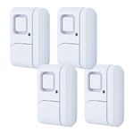 General Electric GE Personal Security DIY Home Protection, Burglar Alert, Magnetic Sensor, Off/Chime/Window/Door Alarm, Easy Installation (4 Pack), 45174