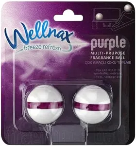 Wellnax Shoe Deodorizer Balls - Sneakers Strong Odor Absorber, Stinky Feet Smell Remover Shoes Freshener Ball And Musty Odors, Deodorant Deodorizers Absorb (Purple)