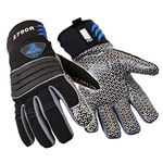 RefrigiWear Insulated ArcticFit Max Gloves with Polar Fleece Liner Impact Protection and Silicone Grip, Black, Large