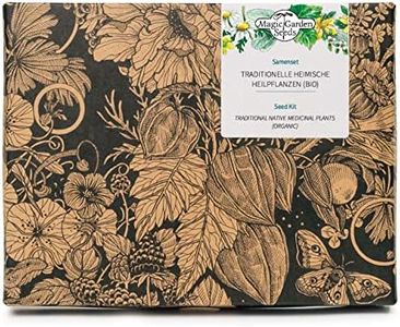 Plantas medicinales tradicionales nativas (Orgánicas) - Set de se regalo de semillas con 6 hierbas medicinales antiguas para el jardín-botica