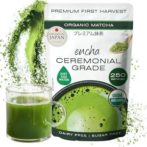 Encha Ceremonial Grade Organic Matcha Powder - First Harvest Organic Japanese Matcha Green Tea Powder, From Uji, Japan (Organic Ceremonial, 1 Pound (Pack of 1))