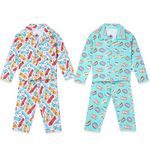The Mom Store Baby Pajama Set 100% Cotton Nightwear Soft Comfortable Sleepwear for Newborn and for Kids for Boys and Girls Combo of 2 (3-4 Years)