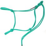 Knotty Girlz 1/4" Double Braid Polyester Yacht Rope Horse Halter Soft Available in Yearling, Standard, and Large Horse Sizes (Turquoise, Standard)