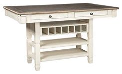 Signature Design by Ashley Bolanburg Counter Height Dining Room Table - Antique White