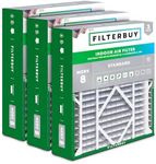 Filterbuy 20x26x5 Air Filter MERV 8 Dust Defense (3-Pack), Pleated HVAC AC Furnace Air Filters Replacement for Electro-Air and White Rodgers (Actual Size: 20.00 x 25.88 x 4.88 Inches)