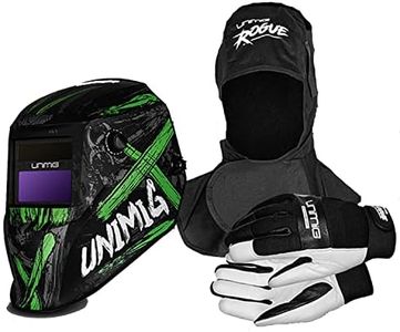 UNIMIG Welding Protection Bundle - Toxic Automatic Welding Helmet + Hood + Gloves - Rogue Tig Mig UMTWH