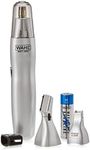 Wahl 3-in-1 Personal Trimmer, Trimmers for Men and Women, Nose Ear and Eyebrow Trimmer, Washable Heads, Trim Sideburns and Facial Hair, Peach Fuzz Trimming, Cordless