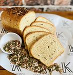 Keto Chefs Ultra Low Carb Freshly Baked Keto Bread Sliced Multiseed Rustic loaf x 3 Loaves (600g Each)