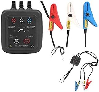 Phase Meter Non-, ETCR1000C 70-1000V Digital Non- 3 Phase Sequence Tester, AC Phase Sequence and Motor Rotation Tester, Magnetic Base Phase Detector Meter