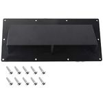 Hedday RV Range Hood Vent Cover Black, RV Stove Vent Cover/RV Exhaust Vent Cover (Include 10 Pcs Screws)