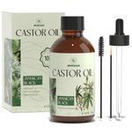 Jamaican Black Castor Oil 120ml | Pure Cold Pressed Unrefined Black Castor Oil | Hair Oil Body Oil for Hair, Eyelashes, Eyebrows, Skin