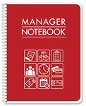 BookFactory Manager Notebook/Managerial Log Book/Logbook - Wire-O, 100 Pages, 8.5" x 11" (LOG-100-7CW-PP(ManagerNotebook)-BX)