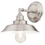 Westinghouse Lighting 63543 Iron Hill One-Light Indoor Wall Fixture, Brushed Nickel Finish