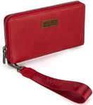 Wrangler Womens Wallet Wristlet Long Purse Designer Clutch Large Capacity Credit Card Holder Gifts for Women