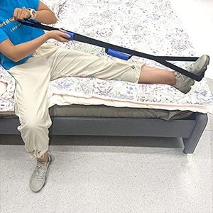 Homymusy Leg Lifter, Leg Lifter Strap with Large Foot Loop-Mobility Aid for Disables and Elderly,Leg Lifter After Hip Replacement for Hip Knee Surgery Recovery(Black, 40 INCH)