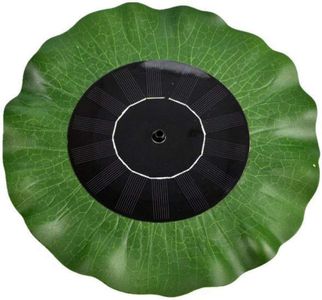 Homehop Solar Water Fountain For Home 8 nozzles Floating Lotus Leaf Sprinkler Mini Pump For Garden, Outdoor, Pool, Fish Aquarium tank, Decoration (7V/1.4W Black ABS)