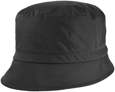 Melegari Cappello Donna Impermeabile Locarno, Misura Regolabile, Arrotolabile e Tascabile (57-59, Nero)