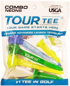 Tour Tee Combo NEONS Golf Tee (Pack of 5) Blue T-490 (570)