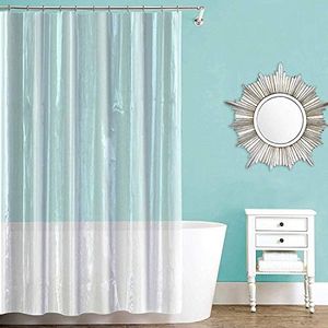 Splash Home Shower Curtain Liner, Premium Quality Vinyl for Bathroom and Bathtub, Waterproof with No Chemical Smell 70” W x 72” H Inch - Crystal Clear