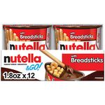 Nutella & GO! Bulk 12 Pack, Hazelnut and Cocoa Spread with Breadsticks, Snack Cu