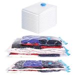 Large Space Saving Vacuum Storage Bags 3 Pack Clothes Bedding Organiser Under Bed Jumbo Vacuum Sealed Bags Reusable Save 80% More Storage Space Compression Seal for Closet Storage 90x120cm