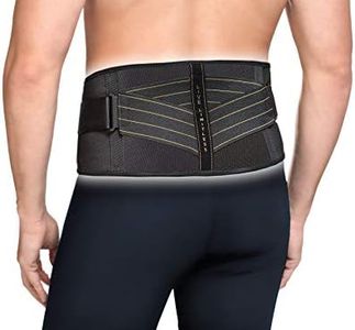 Copper Fit Unisex Adult Pro Back Belt Compression Brace Cummerbund, Black, 2XL 3XL US