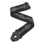 Planet Waves 50PLA04 Planet Lock Guitar Strap - Barbed Wire