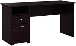 Bush Furniture Cabot 60W Computer Desk with Drawers in Espresso Oak