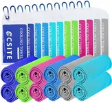 CSITE Cooling Towels for Neck and Face - 12Pack 47x12 Inch Ice Cold Microfiber Towels, Soft & Breathable Cooling Towel for Hot Weather, Sports, Yoga, Workout, Running, Golf, Camping