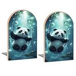 Panda Bubbles Book Ends Decorative 
