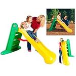 little tikes Easy Store Large Slide - Playset for Indoor or Outdoor Use - Durable, Stable, Kid-Safe - Folds for Easy Travel & Storage - Yellow & Green