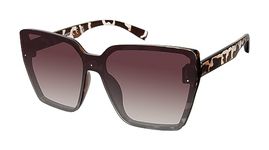 MARTHA STEWART Women's Ms168 Cat Eye Shield Uv400 Protective Square Sunglasses. Timeless Gifts for Her, 144 Mm, Multicolor