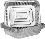 PLASTICPRO Disposable 9 x 13 Aluminum Foil Pans Half Size Deep Steam Table Bakeware - Cookware Perfect for Baking Cakes, Bread, Meatloaf, Lasagna Pack of 10